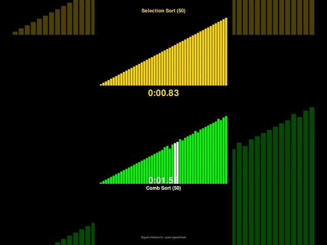 Selection Sort vs Comb Sort - Sorting Algorithm Race! #shorts