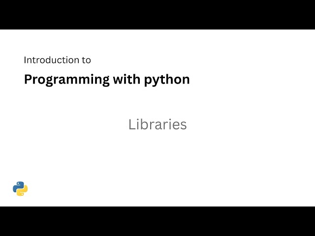 Python Programming (Part 2) – Lecture 6 | Libraries (Modules, المكتبات )