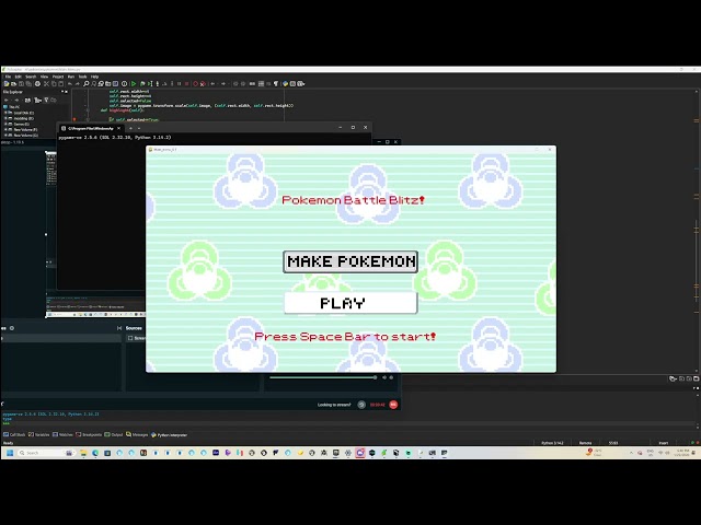 Pokemon battle blitz fangame showcase made in python