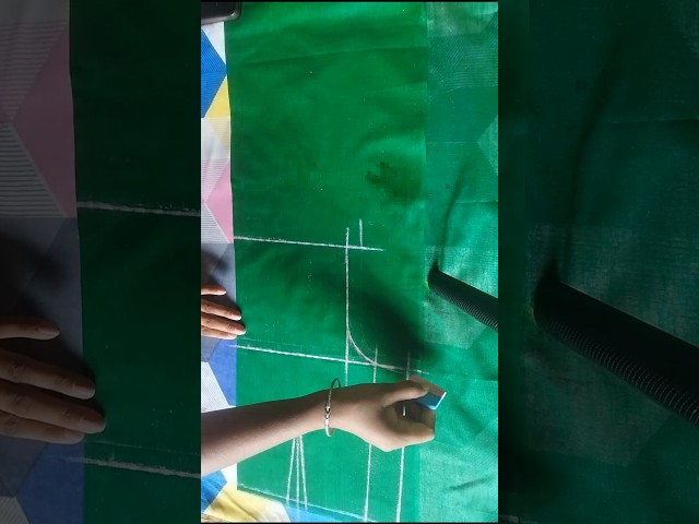 Boat neck blouse cutting🧵✂ | boat neck blouse back side cutting #ytshorts #shorts #shortsfeed#sewing