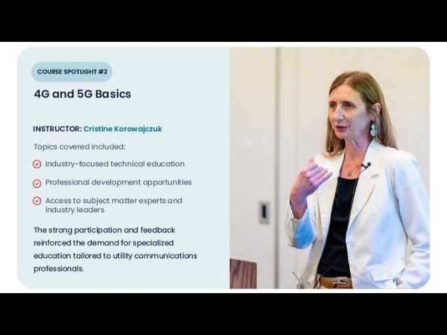4G & 5G Basics for Utilities | UTC Academy Course Preview with Cristine Korowajczuk