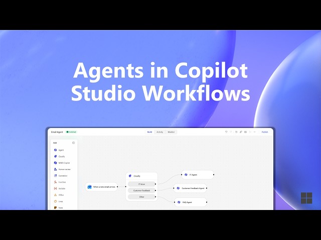 Agents in Copilot Studio Workflows