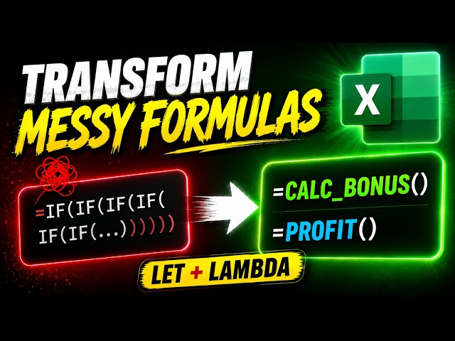 LET and LAMBDA Explained in 3 Minutes