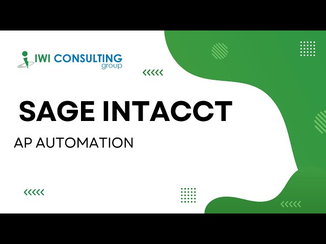 Sage Intacct - AP Automation