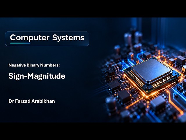 Negative Binary Numbers: Sign-Magnitude Representation