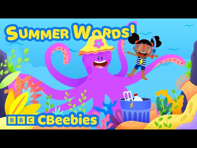 Learn Summer Words with Yakka Dee! | First Words For Babies and Toddlers | CBeebies ☀️﻿🏖️