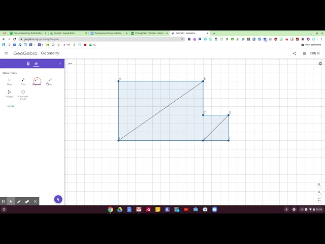 How to Use Geogebra Geometry to Get Grid Paper & Polygons