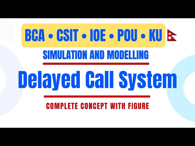 Delayed Call System in Simulation and Modeling | Complete Concept with Figure |BCA,CSIT,IOE,POU & KU