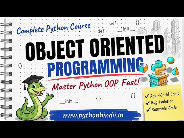 What is Python OOPs? 🔥 | Object Oriented Programming | Python Programming