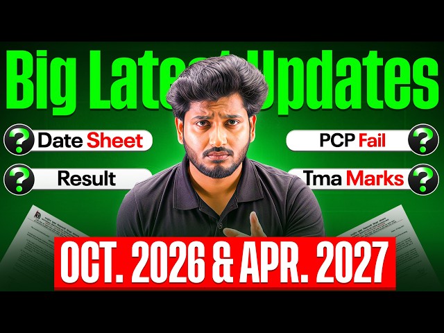 NIOS BIG Update 🔥 October 2026 & April 2027 Date Sheet, PCP, TMA & Practical