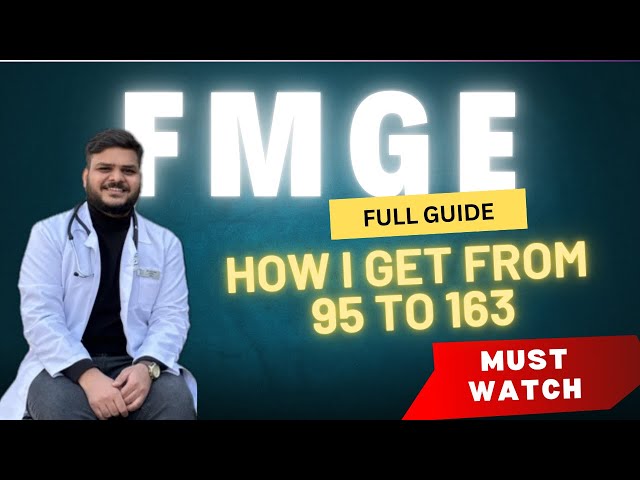 How I Get From 95 to 163 in FMGE | FMGE FULL GUIDE | Schedule & Tips