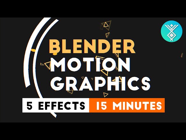 Blender Motion Graphics - 5 Easy Effects in 15 Minutes [Tutorial]