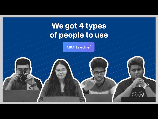 We got 4 types of people to use AIRA Search | True Natural Language Search on Recruiterflow