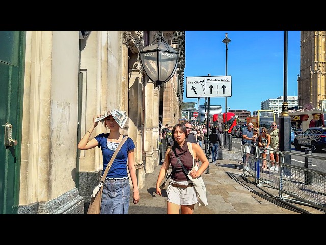 LONDON HEATWAVE WALK! 🥵 34°C Central London Tour 2026: Royal Parks & Palace to South Bank | 4K HDR
