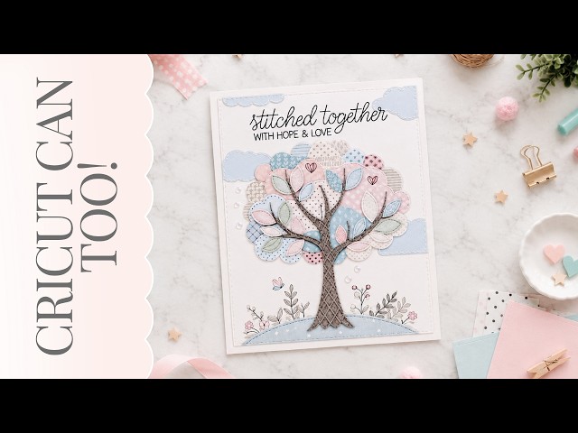 I Combined Canva & Cricut to Make This Beautiful Card! | Layered Tree Card Tutorial