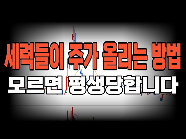 아무도 알려주지 않았던 '작전 세력들이 주가를 올리는 방법', 세력들이 돈 버는 방식, 이걸 보면 보입니다