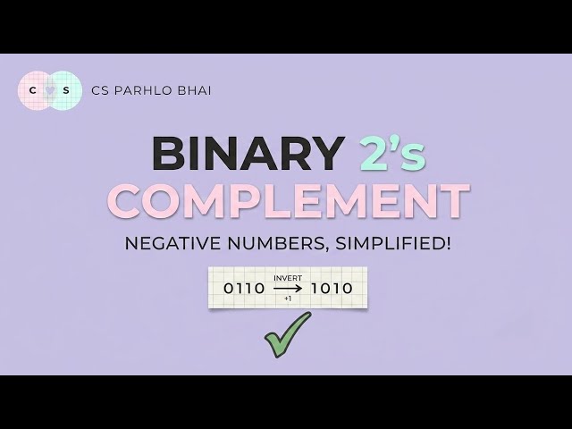 2's Complement Made Easy | IGCSE / O Level Computer Science