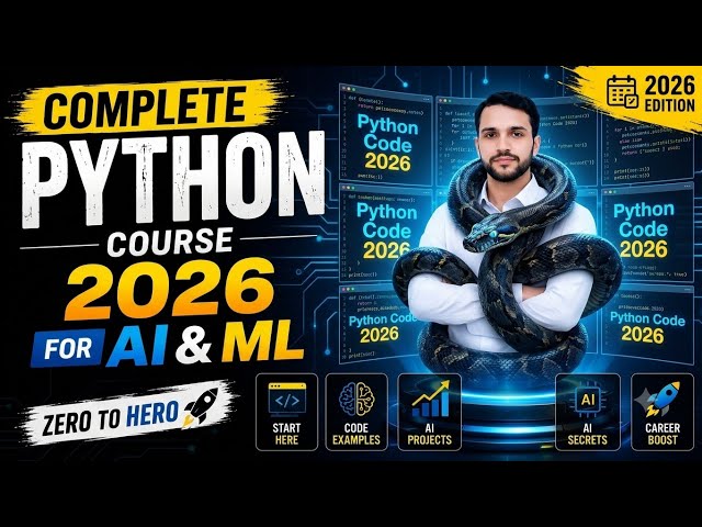 Python Tutorial for Beginners | Complete Python Course | Zero to Machine Learning