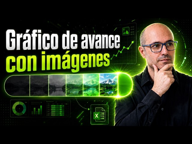 📊 Cómo crear un GRÁFICO DE AVANCE con IMÁGENES en Excel | Tutorial Paso a Paso