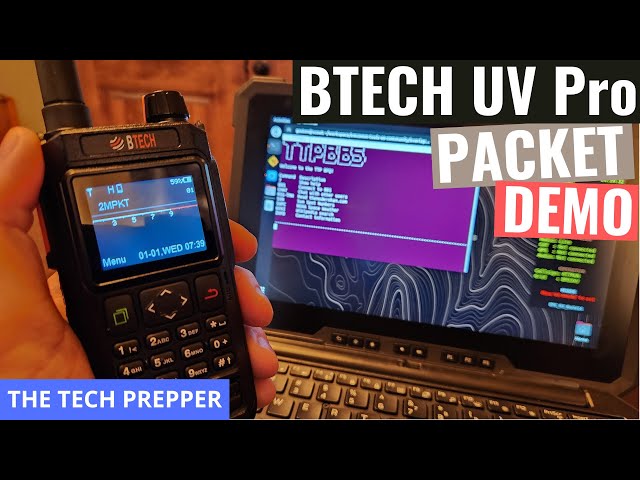 BTECH UV PRO Bluetooth Packet Demo - Happy New Year