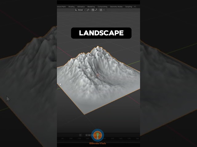 Create Landscape in Blender in 30 Seconds!
