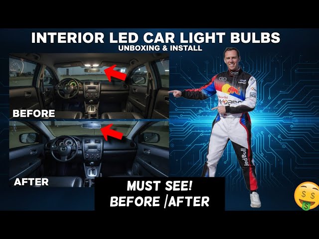 Interior LED Car Light Bulbs: UNBOXING, INSTALL & Before vs After Comparison!