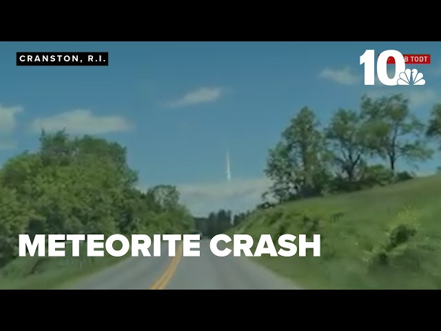 Footage shows meteorite entering atmosphere