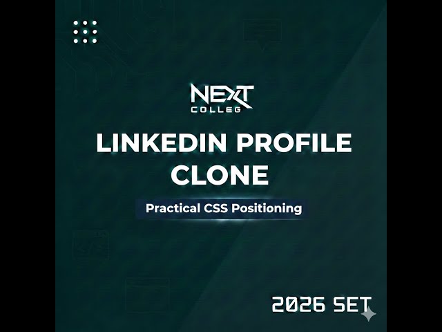 CSS Positioning for Beginners (Relative, Absolute, Fixed and Sticky) | LinkedIn Profile Clone