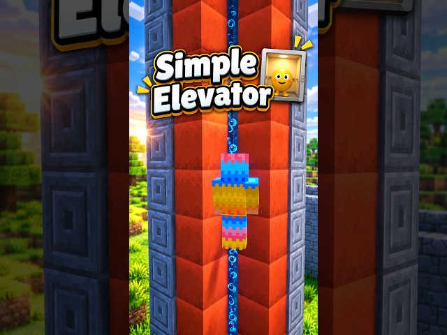 Minecraft: Simple Elevator... 🛗 #shorts #minecraft #build