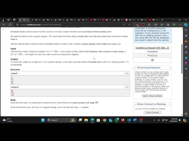A. Fancy Fence Codeforces Solution