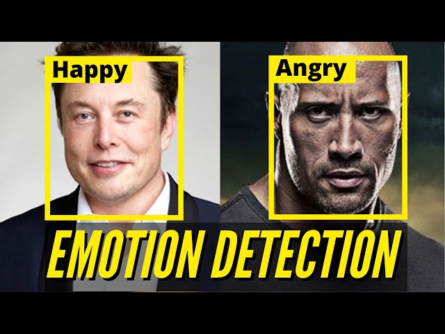 Emotion Detection -Python Project using Machine Learning & OpenCV - with code (Face Expressions)