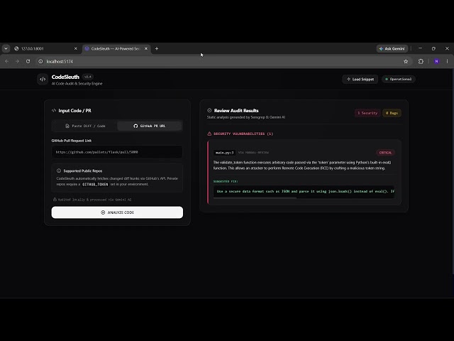 CodeSleuth — AI-Powered Code Review, Security Audit & Verified Testing