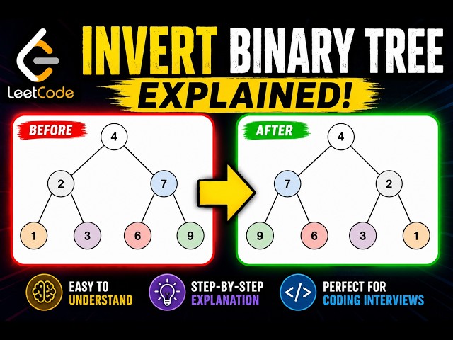 Learn how to invert a binary tree in Python. #pythonanddjangofullstackwebdeveloper