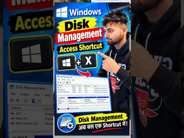 Keyboard_Shortcuts For Windows_Disk Management Access! #pctips #pctricks #windows #laptop #short