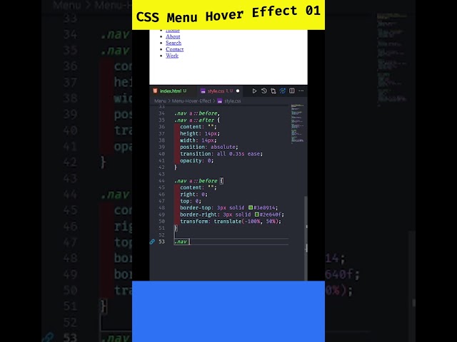 What Makes This CSS Menu Hover Effect So Special?