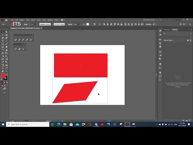 How to use Scale, Shear, and Reshape Tool   ITS Computer School