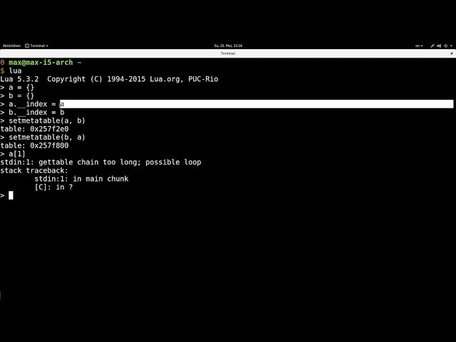 Lua: The Metatable Chain of Death