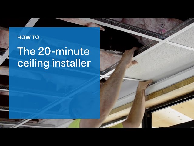 How to install a drop ceiling | 20-minute ceiling installer video