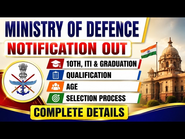 Ministry of Defence Jobs 2026 | Qualification, Age & Selection Process | Complete Details