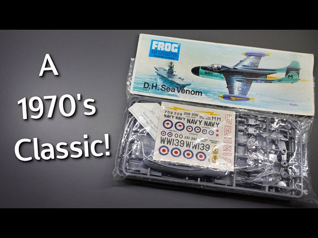 What Is The 1970's FROG DH Sea Venom Plastic Model Kit Like? Unboxing Review