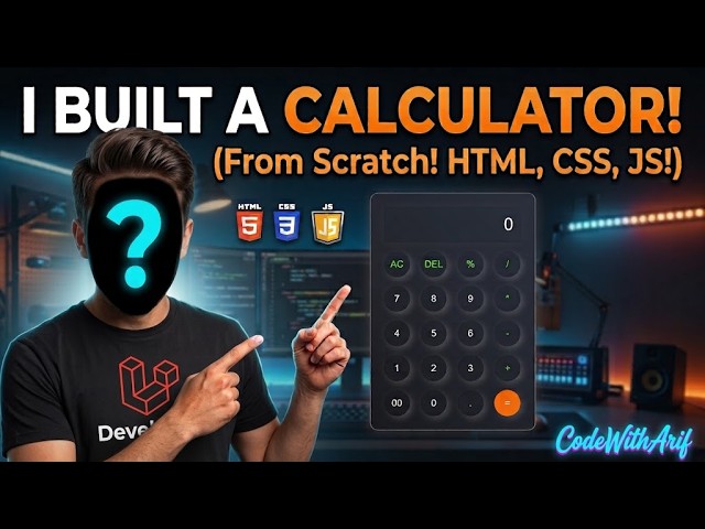 How to Make a Calculator Using HTML, CSS & JavaScript | Full Project Tutorial (Urdu/Hindi)