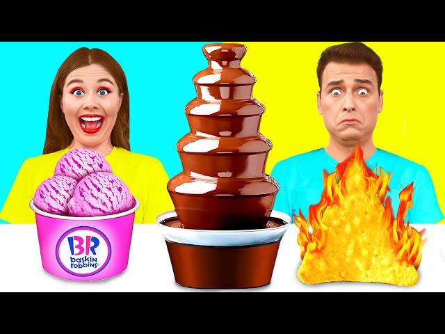 Chocolate Fountain Fondue Challenge | Delicious Recipes by Fun Teen
