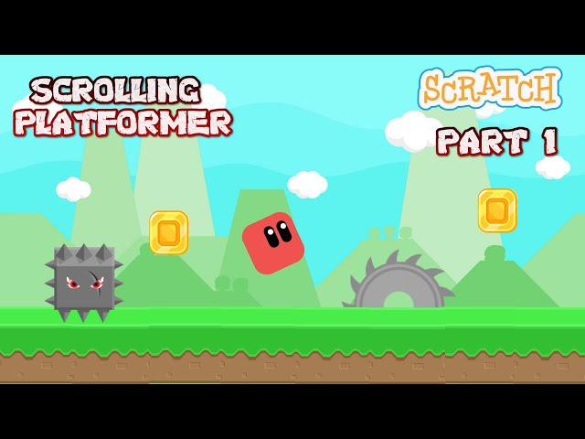 How to make a  Scrolling Platformer game in Scratch 3.0 | Part 1 | Scrolling Platformer scratch