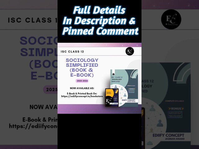 This Book Can Save Your ISC Class 12 Sociology Exam! #isc2026 #iscsociology #isc12 #iscclass12