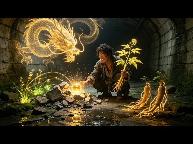 🌊Man falls into a sewer, saves a dragon, hunts for five elemental orbs, and gets rich!