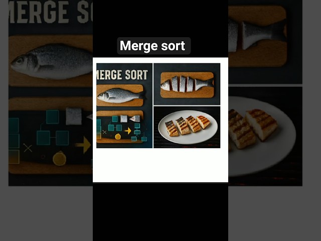 Merge Sort Explained with Fish! 🐟 | Part 1 – Friendly Logic Building #dsa