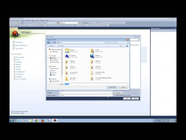 BCC Microprocessors Class- Running AVR Studio