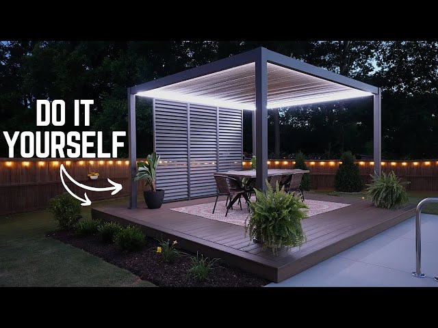 Build a Low Profile Deck and Pergola CHEAP!!