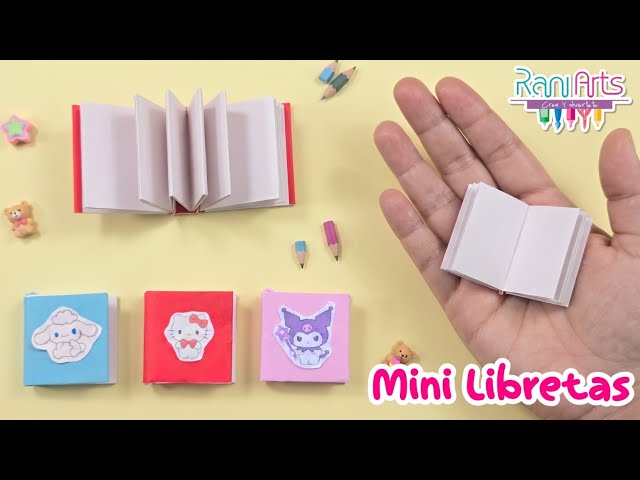 ORIGAMI | CUADERNOS MINIATURA ADORABLES 📓✨ ¡DIY Fácil y Aesthetic!