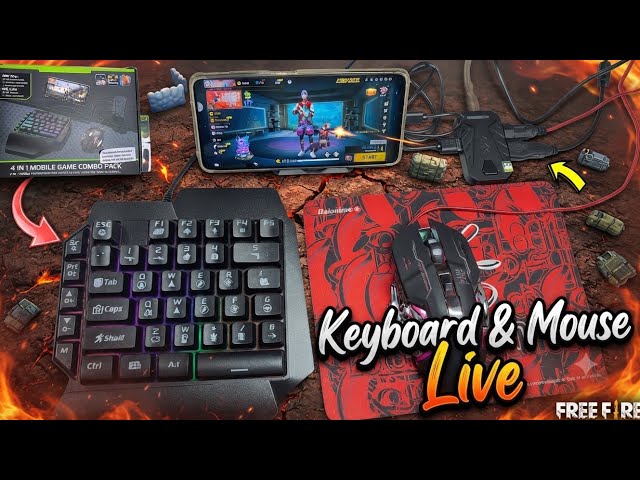 ANDROID 📱ME KEYBOARD ⌨️ & MOUSE 🖱️ LIVE 🛑 GAMEPLAY 🔥 #go100k